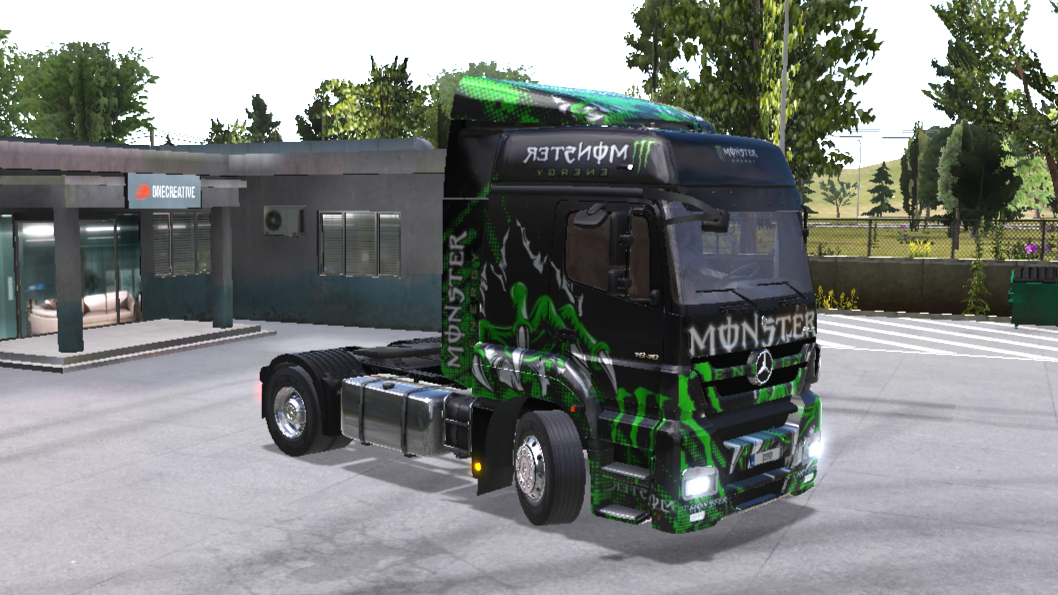Benz Axor 1840 Skin Monster Energy Premium