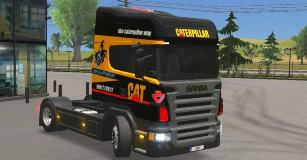 Scania R420 Skin Caterpillar