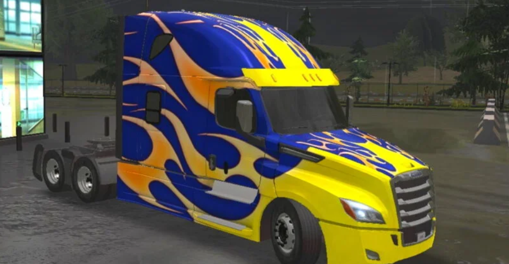 Freighter Cascadia Skin Fire Burn