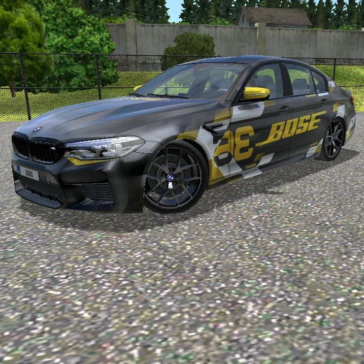 VW Passat Black Yellow