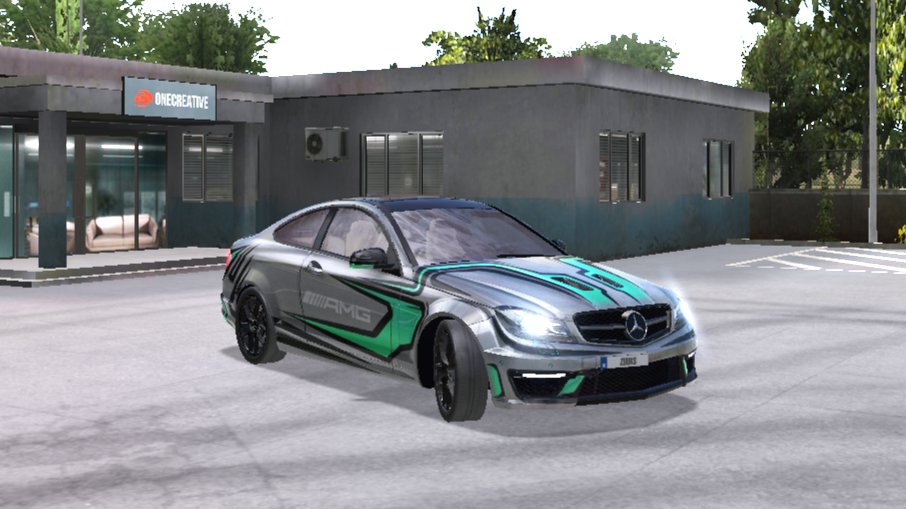 BMW C63 Skin Green Tatoo Style