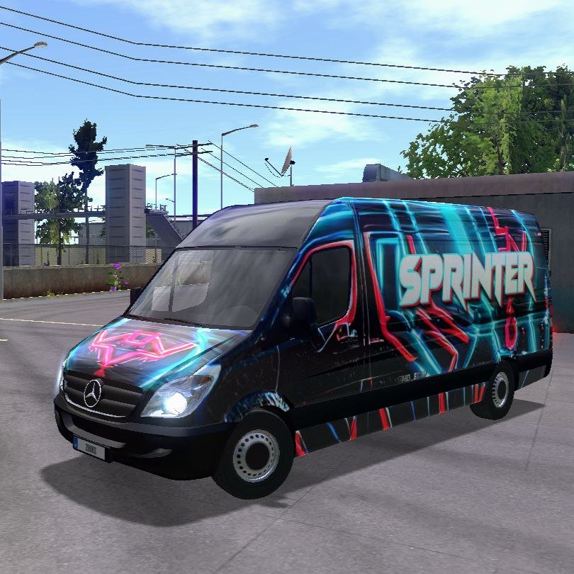 MB Sprinter Red Light Skin