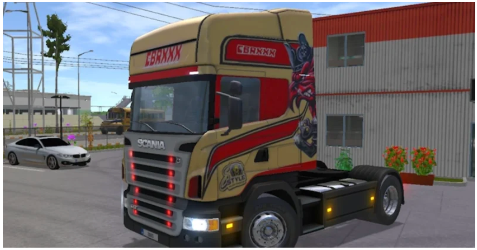 Scania R420 Skin Angry Griffin