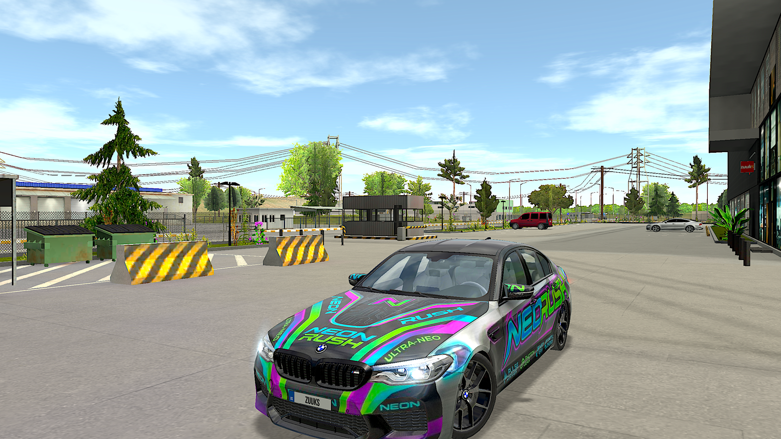BMW M5 Neon Rush Premium Skin