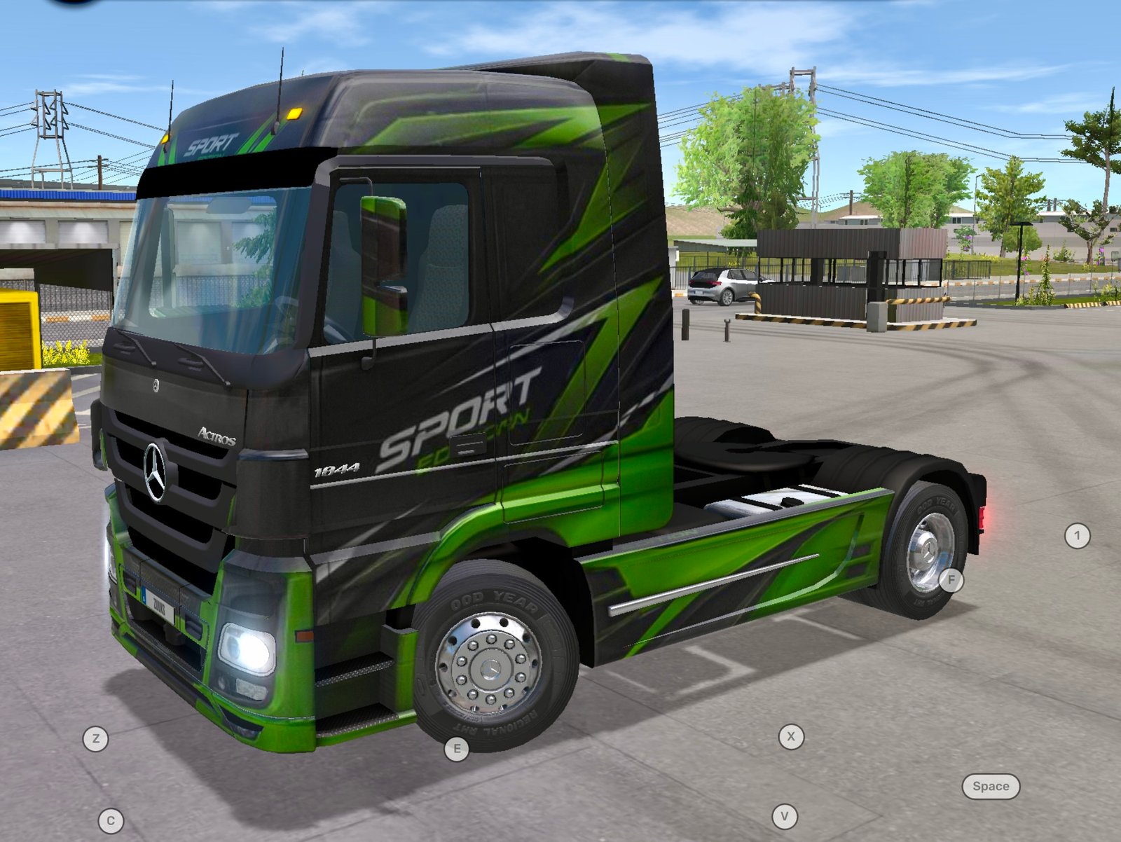 Actroz 2010 Green Sport Car Premium Skin