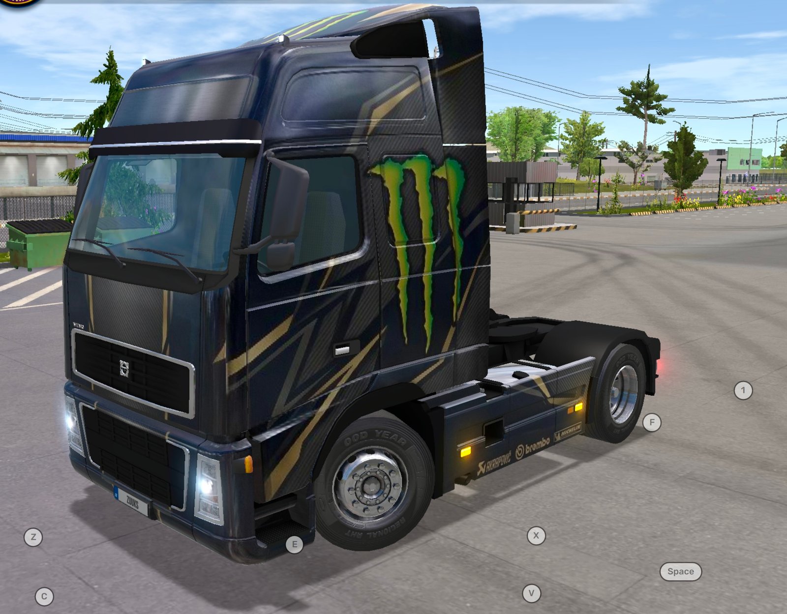 Volvo FH 2010 Black Monster Energy Premium Skin