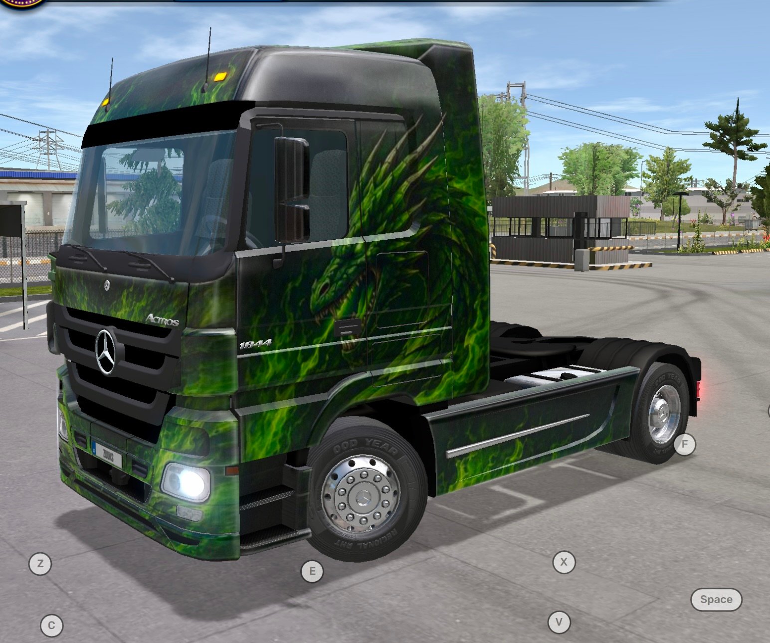 Actroz 2010 Green Fire Dragon Skin