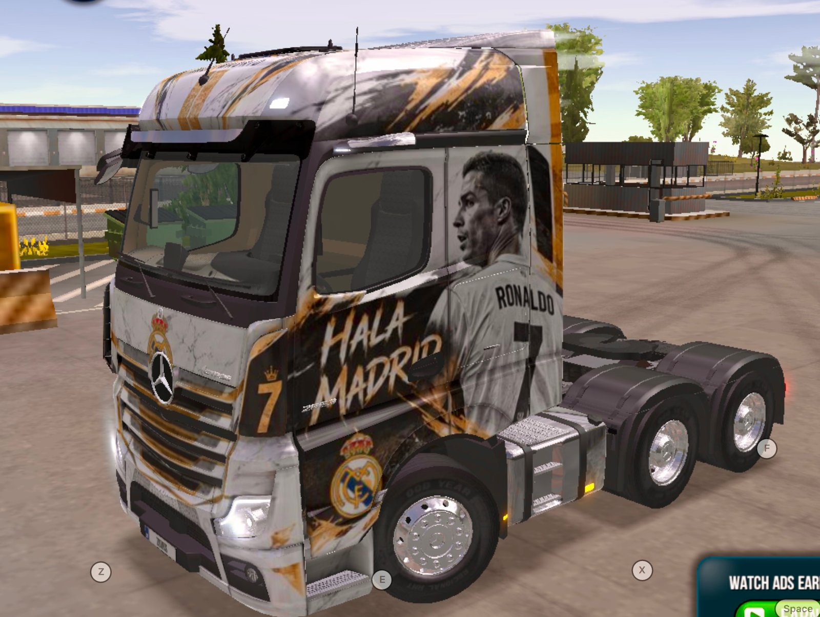 Benz Actroz 2020 Ronaldo X Real Madrid Premium Skin